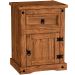 Mesa de Cabeceira 1 Gaveta e 1 Porta Madeira Rustic Line Cera