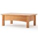 Mesa de Centro para Sala de Estar 100% Madeira Maciça Bella Carvalho Fosco