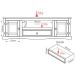 Rack p TV 50 Polegadas 2 Pts c/ Pés 100% Madeira Rustic Line Cera
