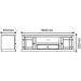 Rack p TV 50 Polegadas 2 Pts c/ Pés 100% Madeira Rustic Line Cera