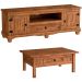 Rack p TV 50 Polegadas c/ Pés e Mesa de Centro Rustic Line Cera