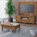 Rack p TV 50 Polegadas c/ Pés e Mesa de Centro Rustic Line Cera