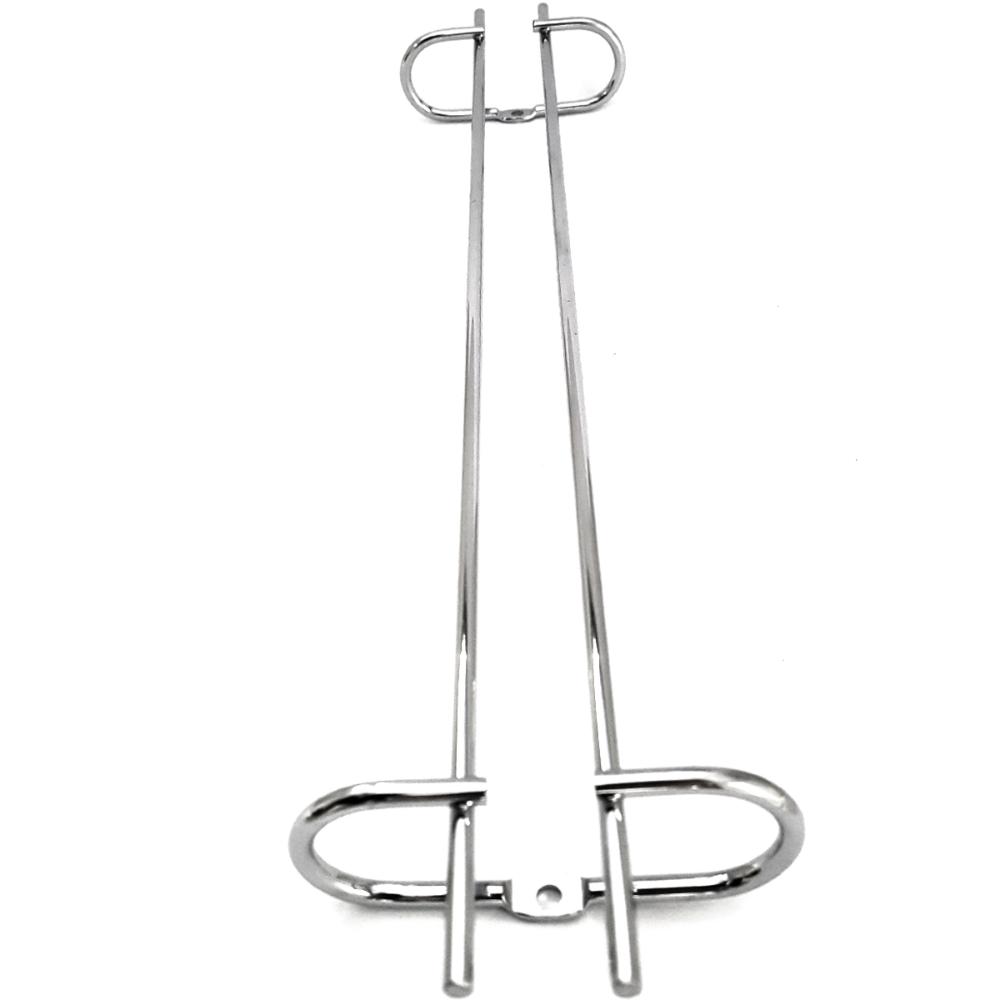 10 Suportes Organizadores De Armário Porta Taças Cromado 42cm