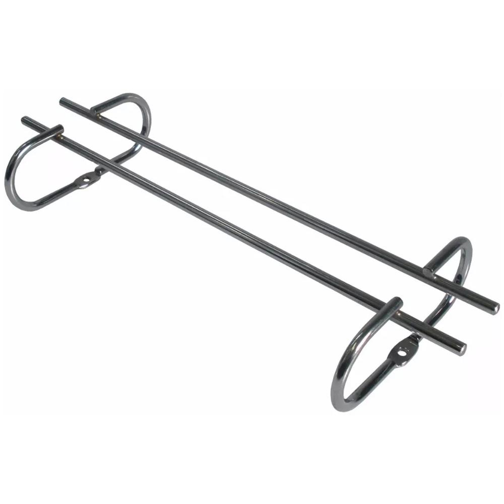 5 Suportes Organizador De Armário Porta Taças Cromado 35cm