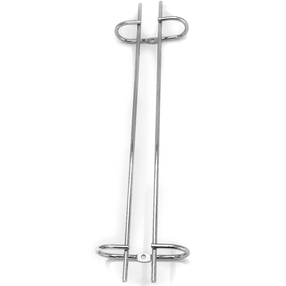 5 Suportes Organizador De Armário Porta Taças Cromado 35cm