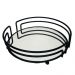 Bandeja Decorativa Espelhada Redonda 22cm Aramada Preta para