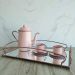 Bandeja Decorativa Espelhada Retangular Grande 45cm Rose Gol