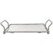 Bandeja Decorativa Espelhada para Aparador Banheiro Bar Perfumes Aço Inox Duler 10,5 x 24cm