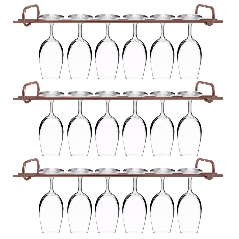 Conjunto 3 Organizadores Porta Taças 42cm Suportes Suspensos