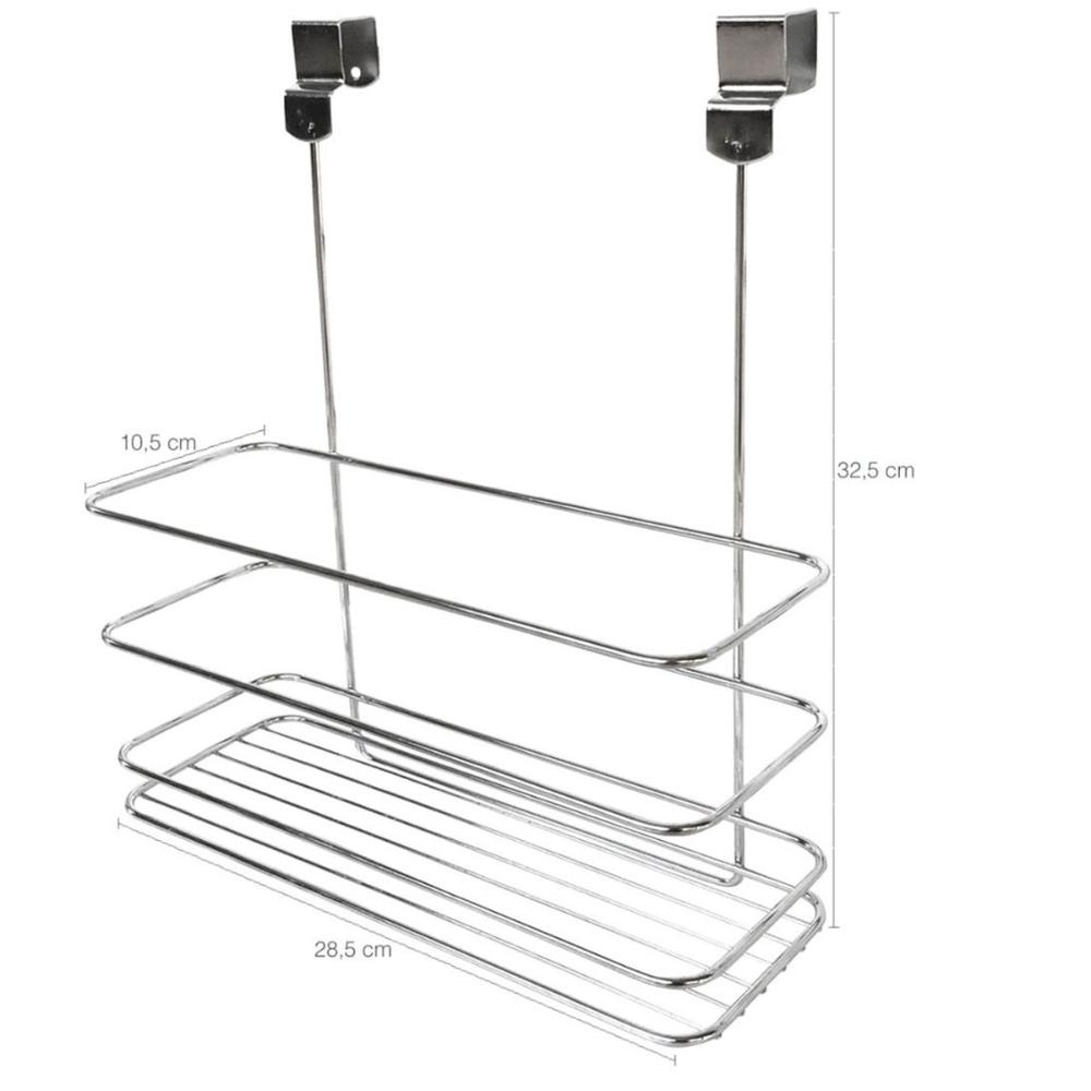 Conjunto Suporte Condimentos Porta Temperos e Porta Tampa de Panela Aramado Inox