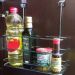 Conjunto Suporte Condimentos Porta Temperos e Porta Tampa de Panela Aramado Inox