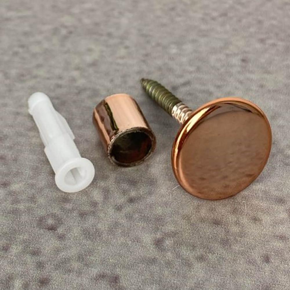 Gancho Cabide Pino 1,5cm de Metal Rose para Fixar Espelhos de Parede Duler