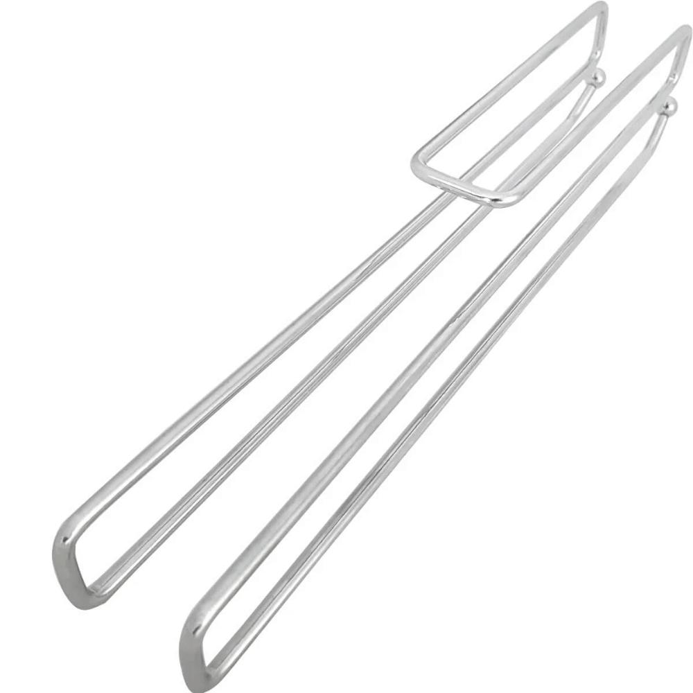 Kit 10 Suportes Porta Taças de Encaixe 2cm Cromado Armário 3