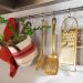 Kit 24 Ganchos em S 2,5cm Multiuso Para Barra de Cozinha Cromado Toalheiro Porta Utensílios