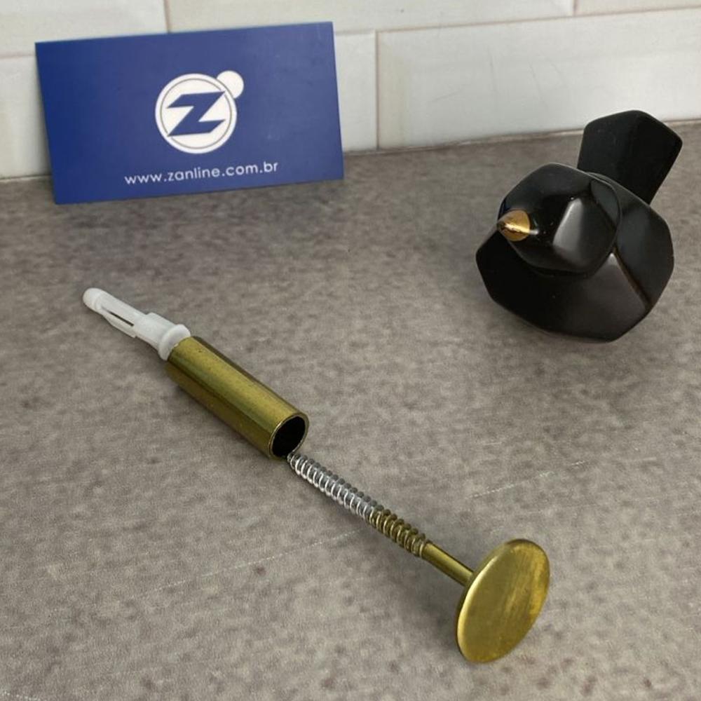 Kit 3 Pinos Metálicos 3cm Dourados Ganchos de Parede Cabideiros Duler Multiuso