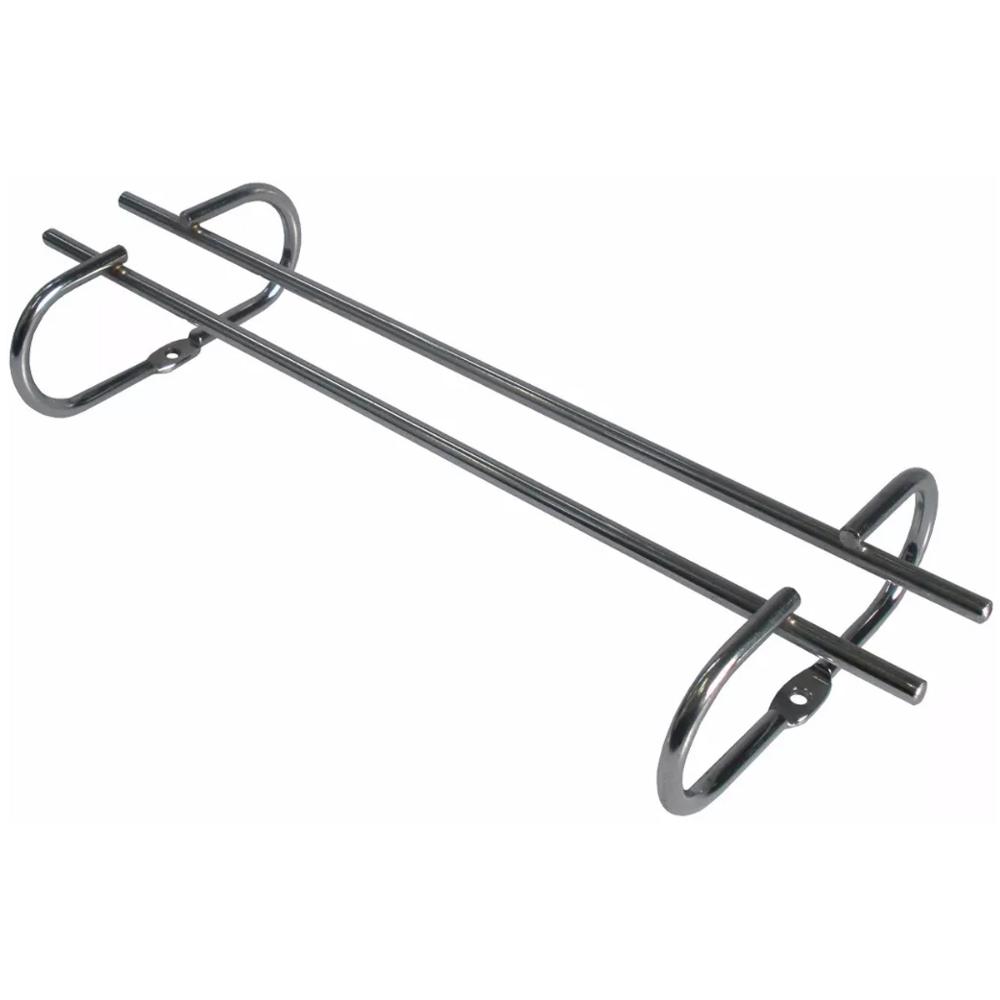 Kit 4 Suportes Organizador Armário Porta Taças Cromado 35cm