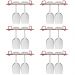 Kit 6 Organizadores Porta Taças 25cm Suportes Para Pendurar