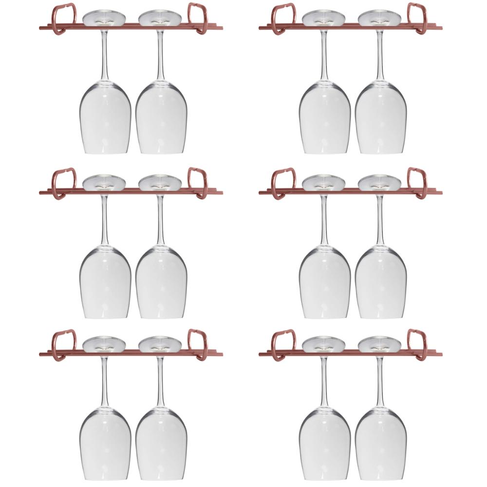 Kit 6 Organizadores Porta Taças 25cm Suportes Para Pendurar