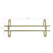 Kit 6 Organizadores Porta Taças 25cm Suportes Para Pendurar Taças Dourado