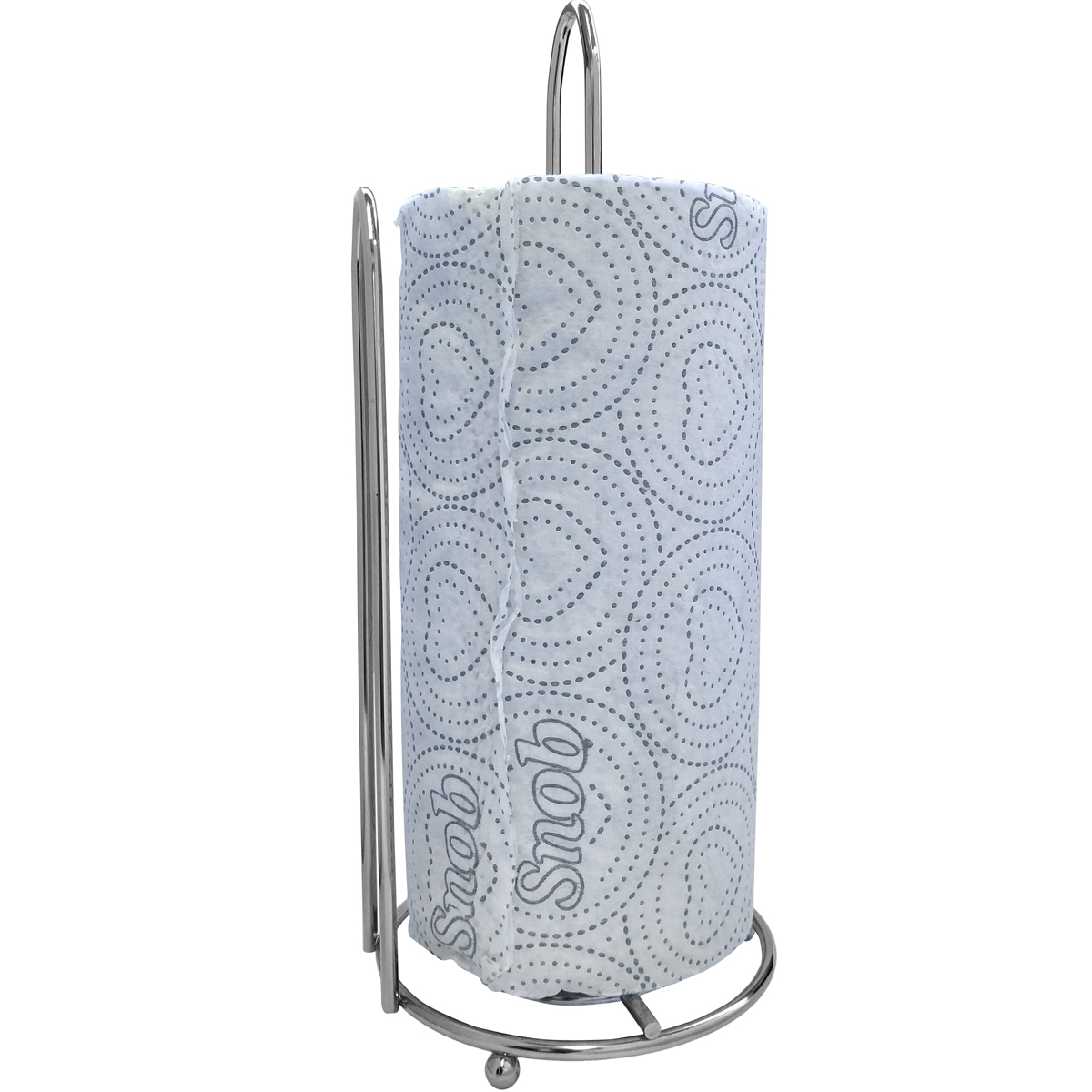 Porta Rolo De Papel Toalha Suporte Cromado Vertical De Mesa