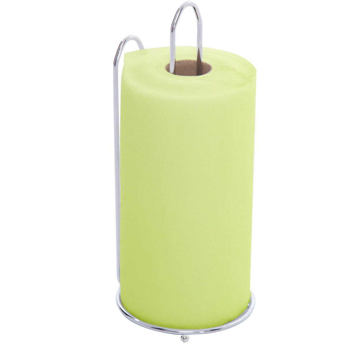 Porta Rolo De Papel Toalha Suporte Cromado Vertical De Mesa