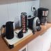 Suporte Giratório Porta 28 Cápsulas de Café Três Corações 15x35cm Aço Preto Organizador Bancada