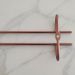 Suporte Porta Taças Reto 25cm Organizador De Taças Suspenso Rose Gold
