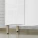 Armário Módulo de Cozinha Balcão 2 Portas - Glória Branco Neve