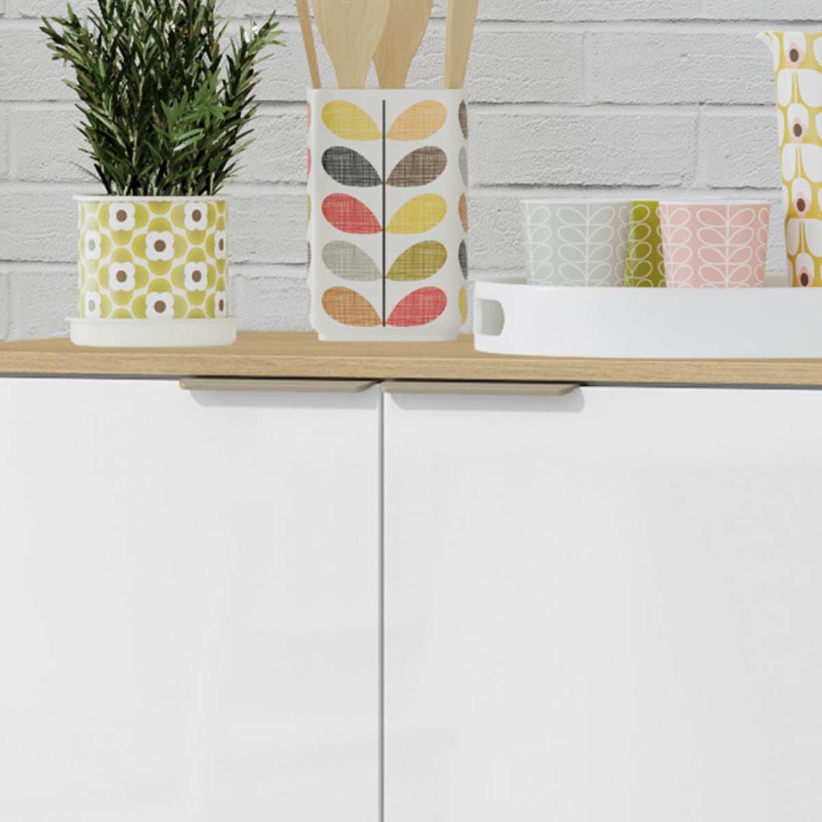 Armário Módulo de Cozinha Balcão 2 Portas - Glória Branco Neve