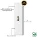 Armário Multiuso Sapateira 2 Portas - Elara Branco
