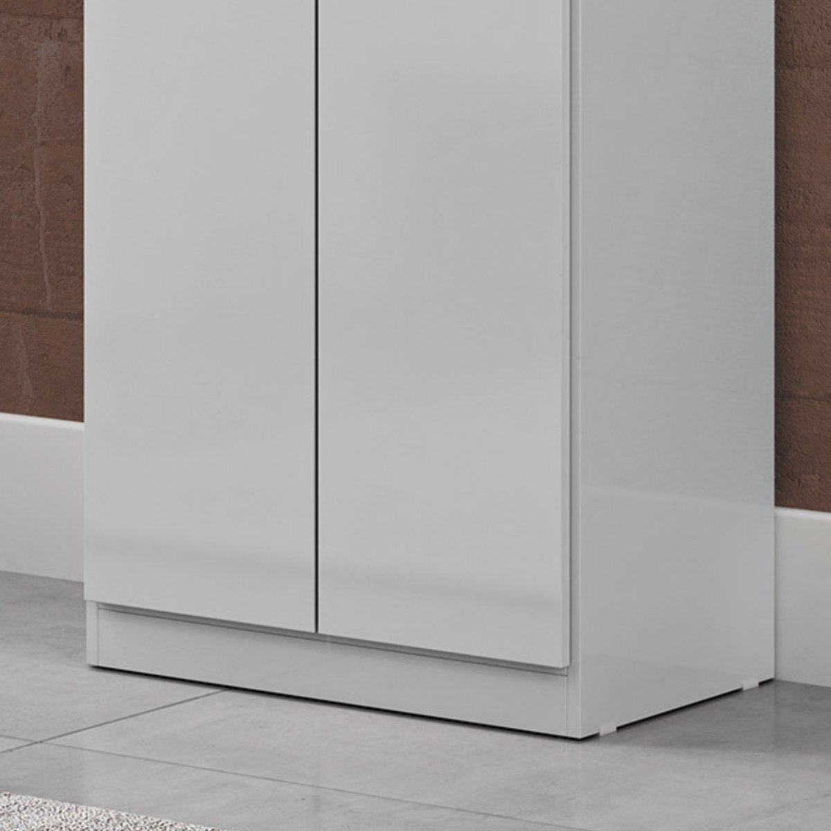 Armário Multiuso Sapateira 2 Portas - Elara Branco