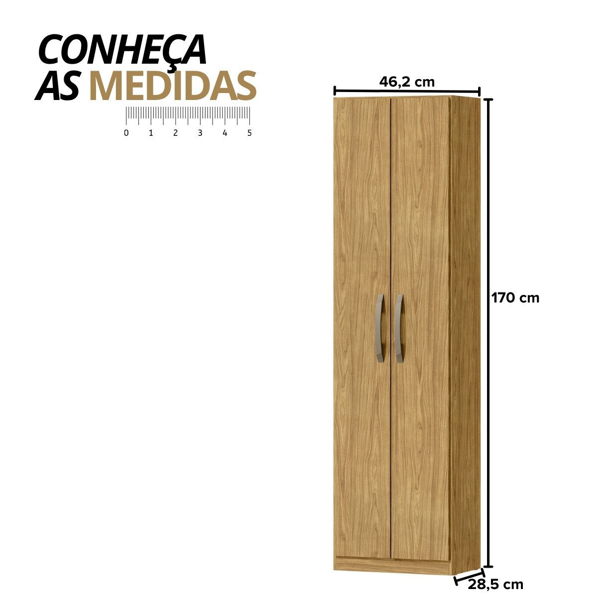 Armário Multiuso Sapateira 2 Portas - Elara Marrocos