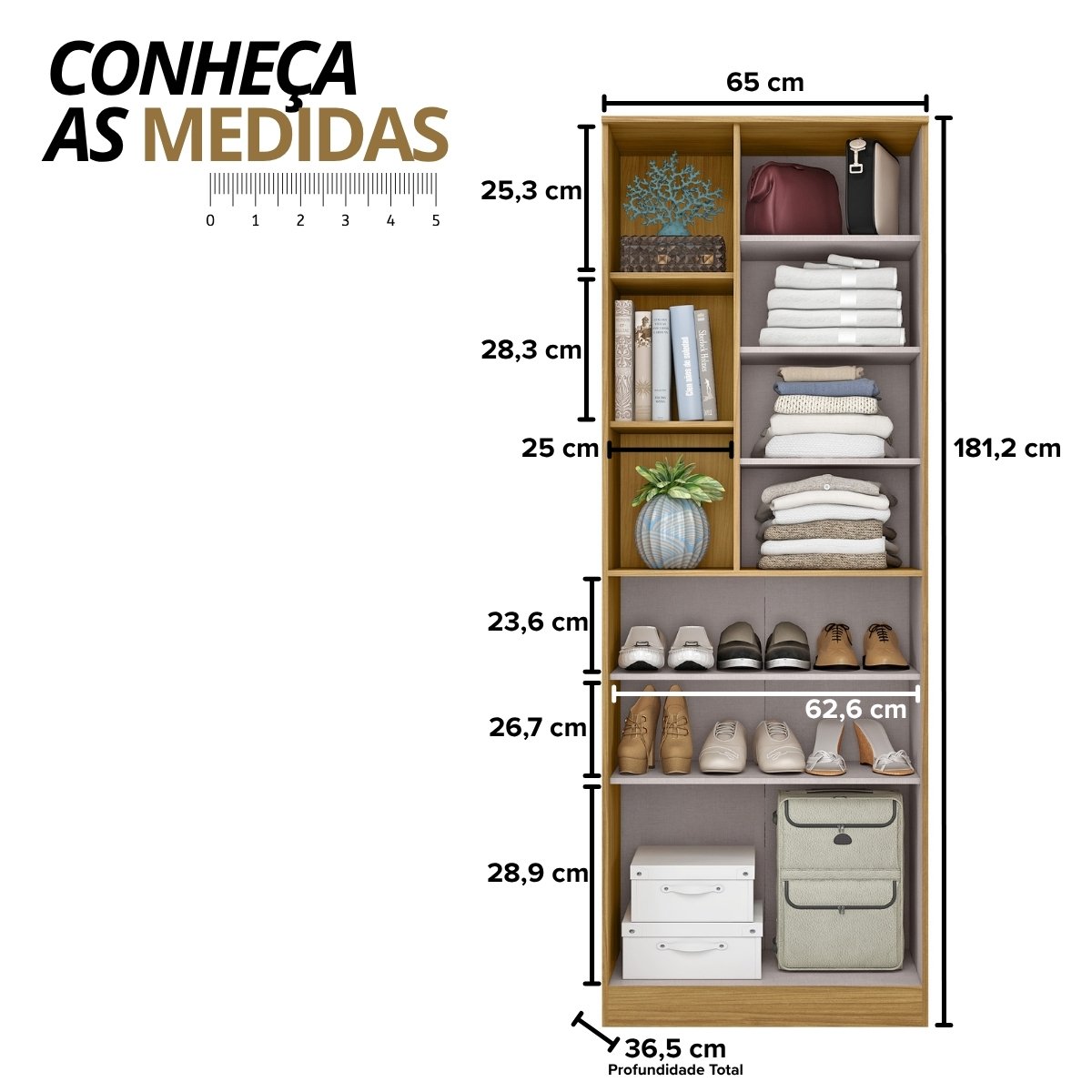 Armário Multiuso Sapateira 2 Portas - Lince Marrocos