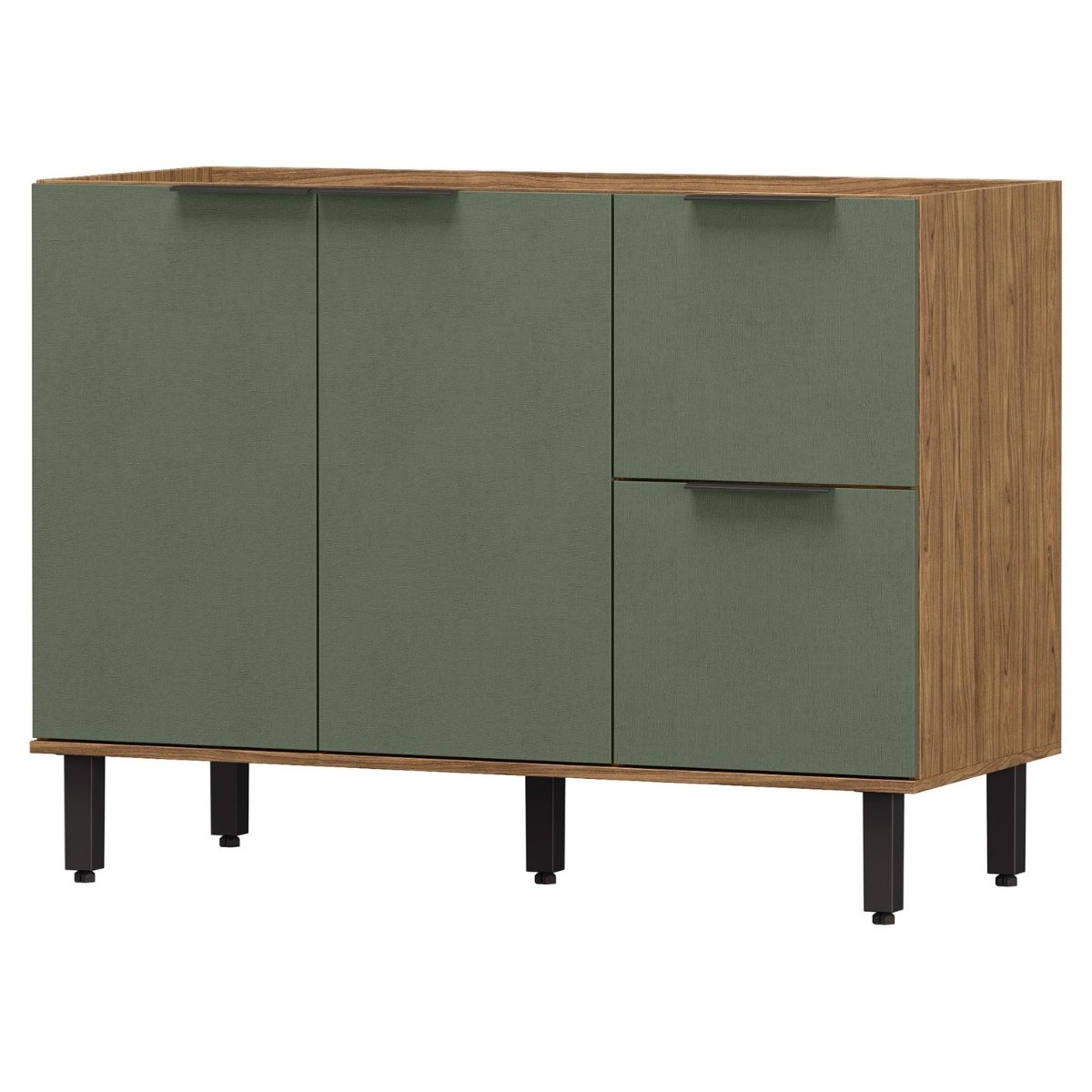 Balcão para Pia Módulo de Cozinha 120cm - Toscana Freijó/Jade