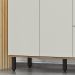 Balcão para Pia Módulo de Cozinha 120cm - Toscana Freijó/Off White