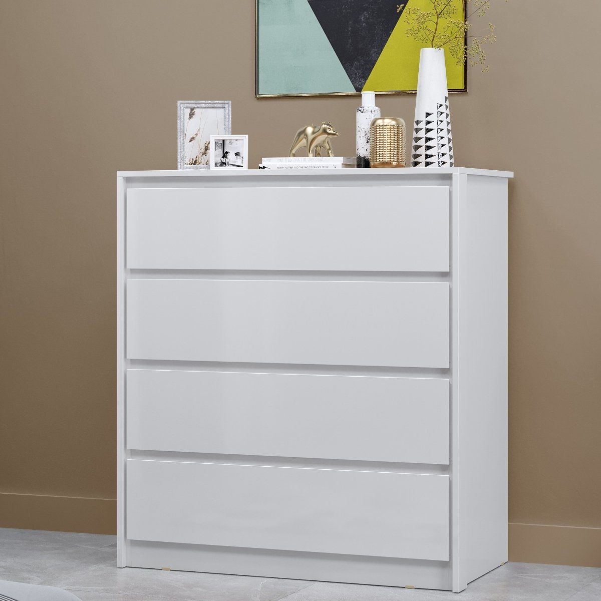 Cômoda para Quarto 4 Gavetas - Carla Branco