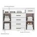 Cômoda para Quarto 4 Gavetas 2 Portas - Oslo Branco
