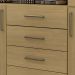 Cômoda para Quarto 4 Gavetas 2 Portas - Oslo Castanho
