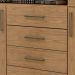 Cômoda para Quarto 4 Gavetas 2 Portas - Oslo Freijó
