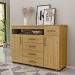 Cômoda para Quarto 4 Gavetas 2 Portas - Oslo Marrocos