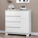 Cômoda para Quarto com 4 Gavetas e Armário - Vega Branco