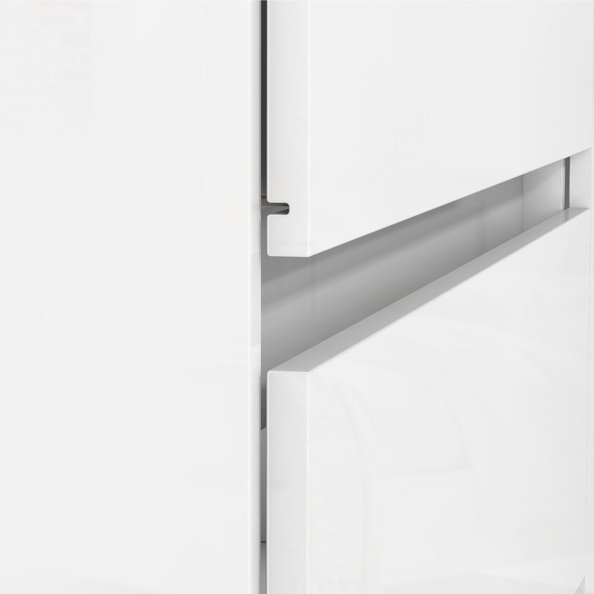 Cômoda para Quarto com 4 Gavetas e Armário - Vega Branco