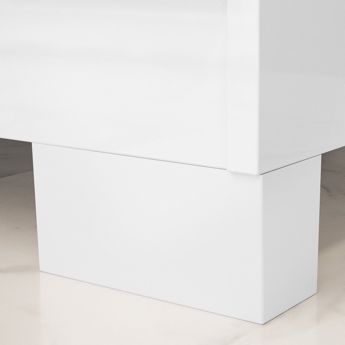 Cômoda para Quarto com 4 Gavetas e Armário - Vega Branco
