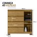 Cômoda para Quarto com 4 Gavetas e Armário - Vega Marrocos