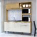 Cozinha Compacta com Torre Quente 4 Portas - Cloe Castanho/Off White