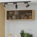 Módulo Aéreo Gabinete de Vidro para Cozinha 120cm - Glória Castanho