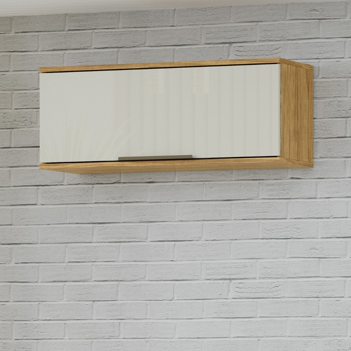 Módulo de Cozinha Aéreo Armário 1 Porta 80cm - Verace Marrocos/Off White