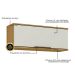 Módulo de Cozinha Aéreo Armário 1 Porta 80cm - Verace Marrocos/Off White
