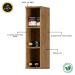 Módulo de Cozinha Aéreo Vertical 3 Nichos 20cm - Toscana Freijó