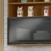 Módulo de Cozinha Armário Aéreo Com Vidro 1 Porta 120cm - Toscana Freijó